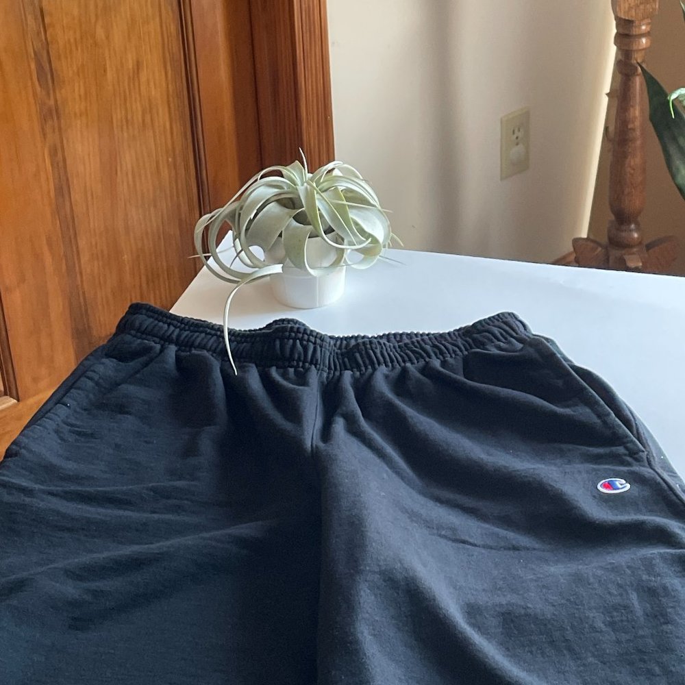 Champion Black Cut-Off Sweatshorts Size XL